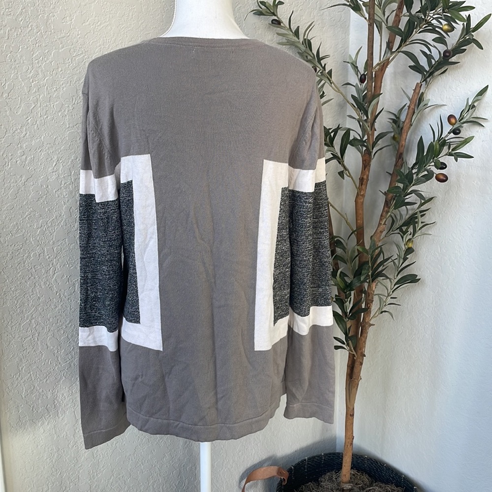 ASOS Color Blocked 100% Cotton Classic Pullover Sweater Size Large - Picture 6 of 11